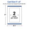 Avery Printable Rectangle Postcards, Gold Double-Dipped Edge, 4" x 6", Matte White Rectangle Postcards, Laser/Inkjet, 20ct, Great for Postcards